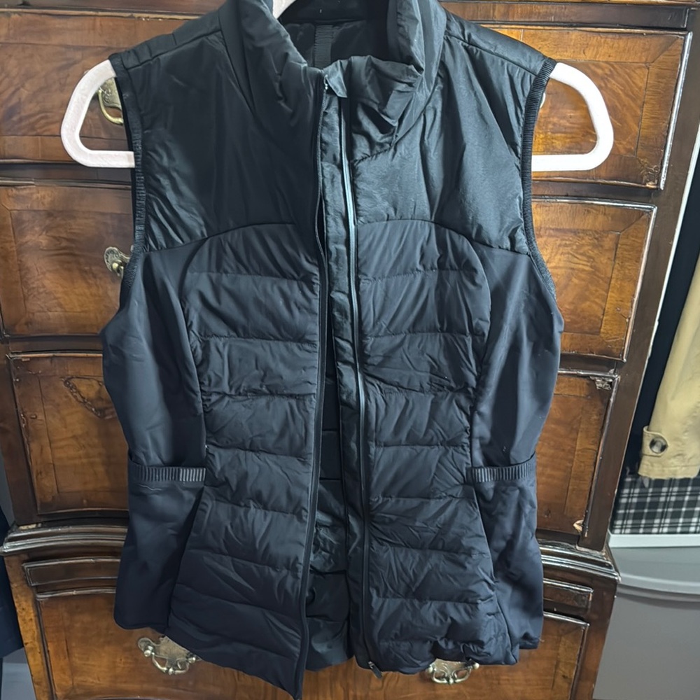 Women's Black Quilted Vest